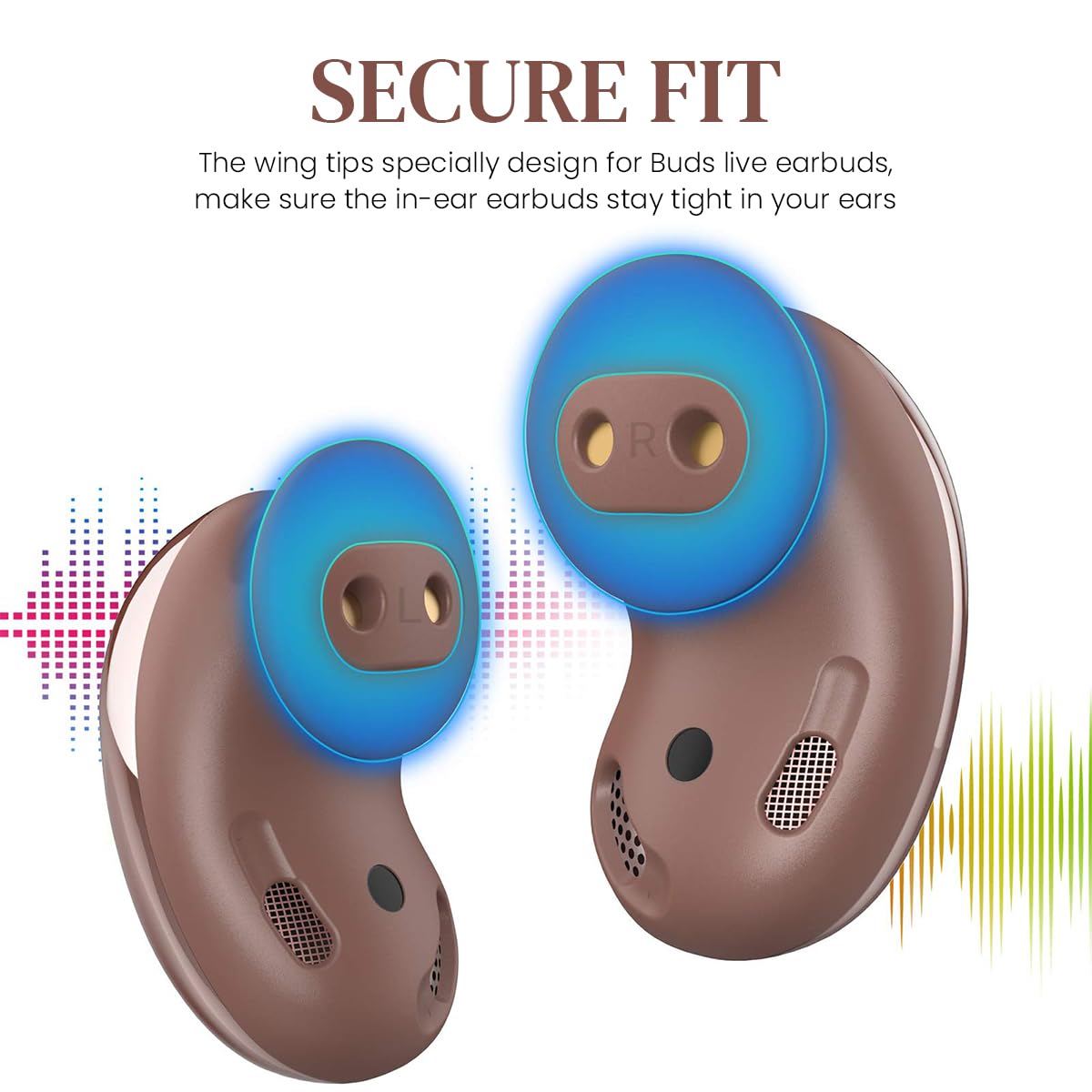 ZORBES® 6 Pairs Ear Tip Silicone Cover for Galaxy Buds Live Protective Silicone Eartips for Earbuds Non-Slip Sound Leakproof Earbuds Cover Accessories (Small & Large) ZORBES® 6 Pairs Ear Tip Silicone Cover for Galaxy Buds Live Protective Silicone Eartips for Earbuds Non-Slip Sound Leakproof Earbuds Cover Accessories (Small & Large)